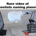 Rare video naming planets