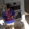 Wholesome mom and daughter moment