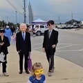 Kid dressed as Joe Biden for Halloween and played it really well
