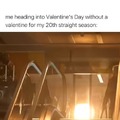 Valentine's day alone