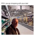 Shopping with dad