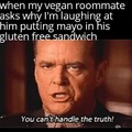 Vegan roommate