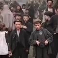 Kids on the streets of England perform for the camera 123 years ago in 1901