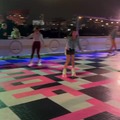 Baddie roller skating