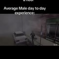 Average male day to day experience