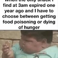 dying of hunger
