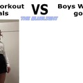 Girls workout vs boys workout