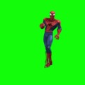 Spiderman en pantalla verde