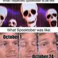 Spooktober season is coming to an end