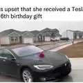 Girl upset after receiving a Tesla for her 16th birthday PART 1