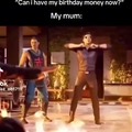 Birthday money meme