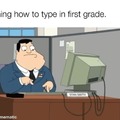 Learning how to type in first grade